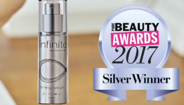 Infinite Firming Serum wins silver at the 2017 Pure Beauty Awards